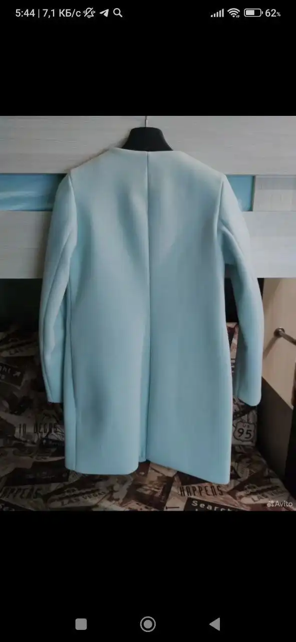 Продам женское пальто бирюзовое 40-42 размер - Верхняя одежда (Одежда) в Чита