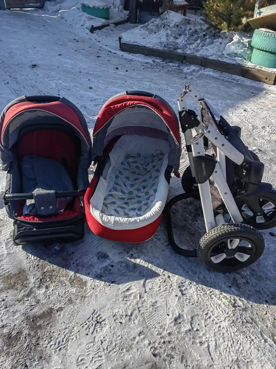 Коляска Neonex 3в1 в хорошем состоянии - Товары для детей в Чита