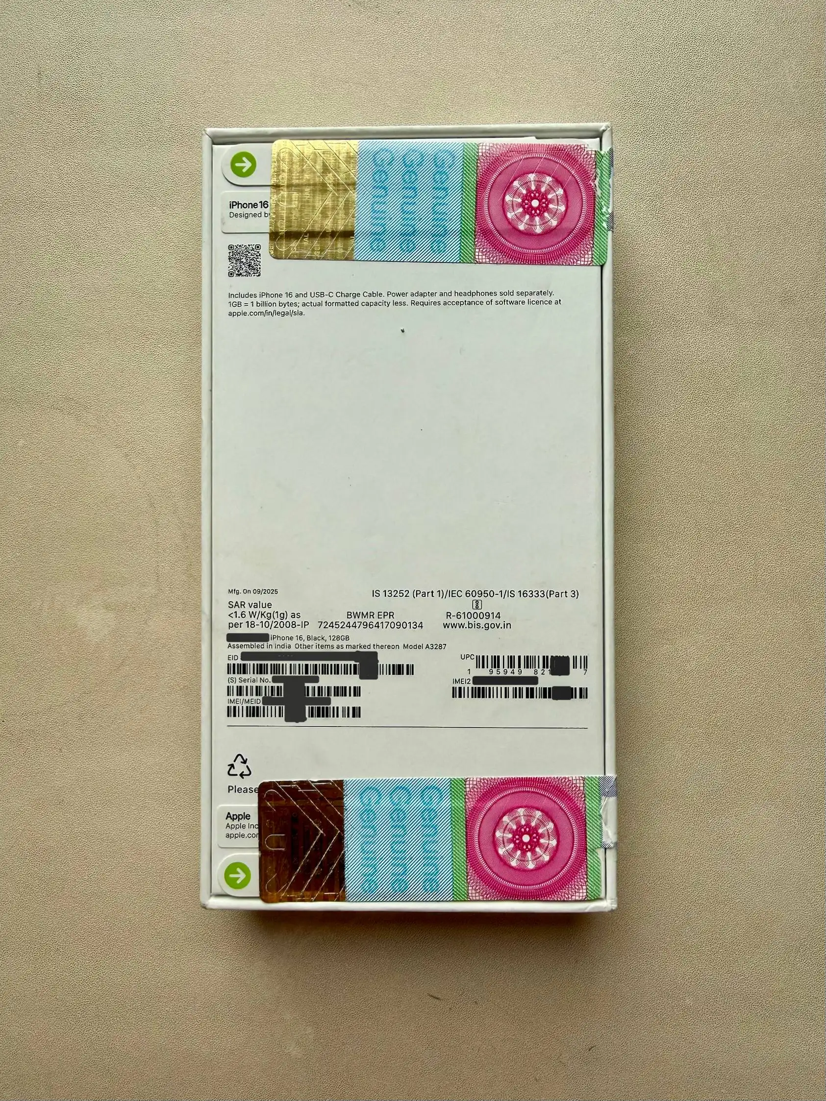 iPhone 16 128 гб черный - Смартфоны (Электроника) в Чита