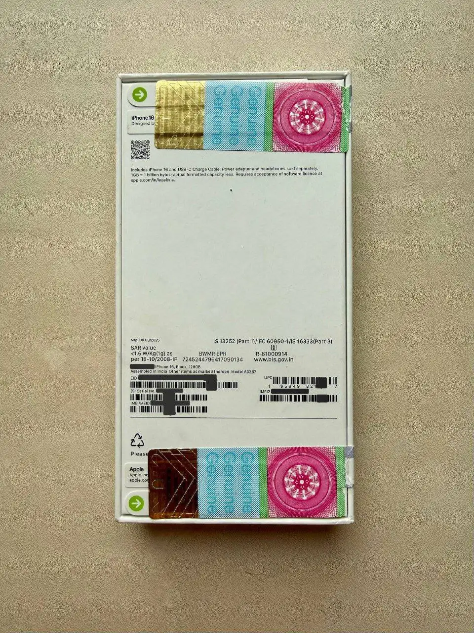iPhone 16 128 ГБ черный новый оригинал - Смартфоны и телефоны (Электроника) в Чита