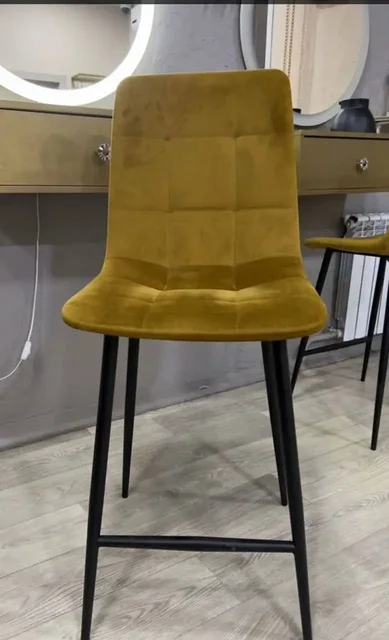 Стул антивандальный велюр цвет охра - Мебель в Чита