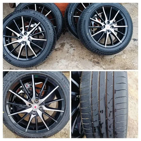 Литье на летней резине R-17 4x100 215/50r17 - Шины в Чита