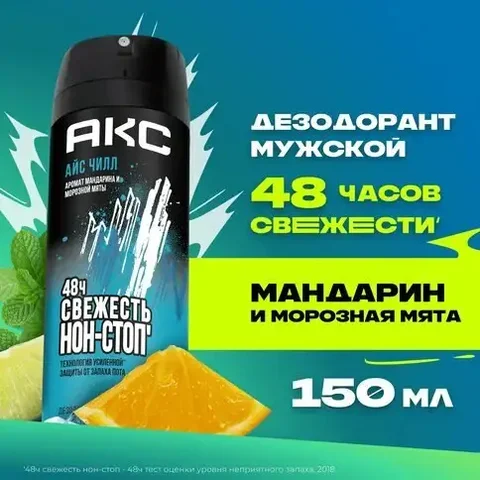 Мужской дезодорант АКС Мандарин и мята - Отдача/Обмен в Чита