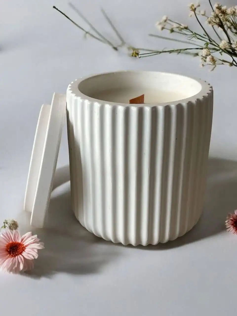 Гипсовые баночки-шкатулки ручной работы