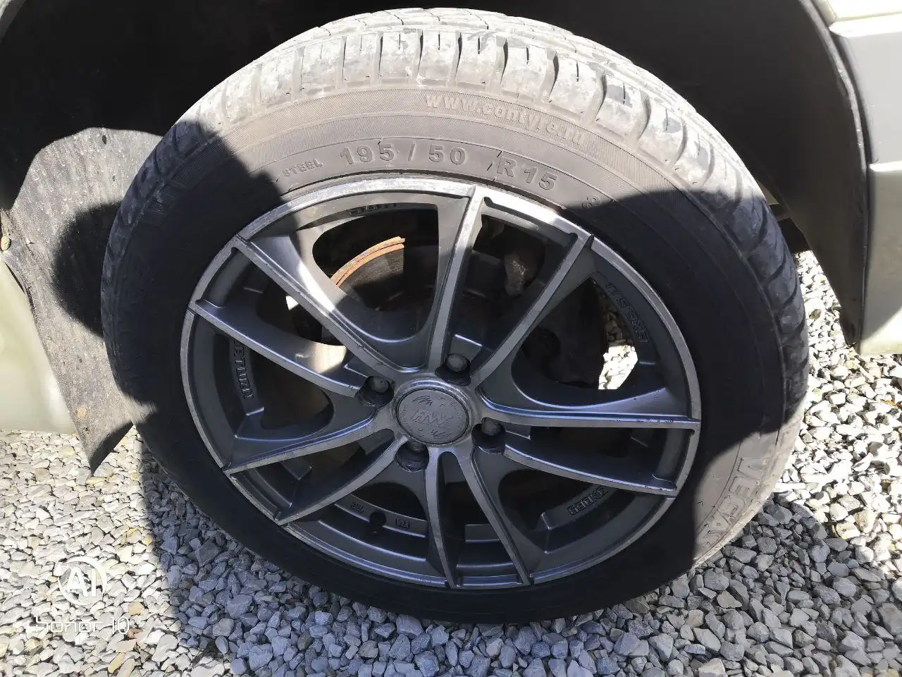 Комплект колёс ВАЗ 195/50/15 в отличном состоянии - Колёсные диски и шины (Запчасти) в Краснодар