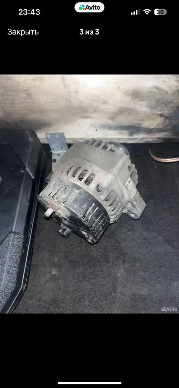 Генератор с шестерней в рабочем состоянии - Автогенераторы (Запчасти) в Краснодар
