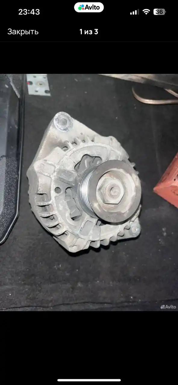 Генератор с шестерней в рабочем состоянии - Автогенераторы (Запчасти) в Краснодар