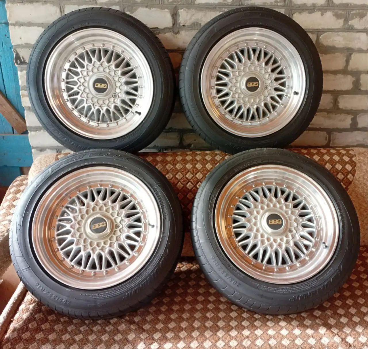 Диски BBS RS с резиной Dunlop SP Sport Maxx - Запчасти (Авто) в Краснодар