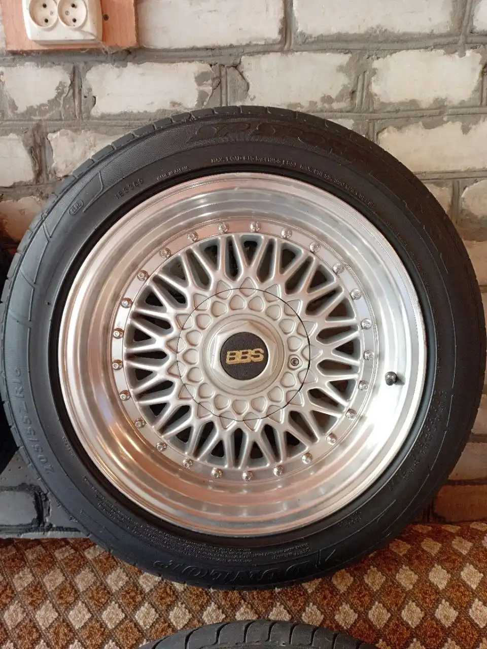 Диски BBS RS с резиной Dunlop SP Sport Maxx - Запчасти (Авто) в Краснодар