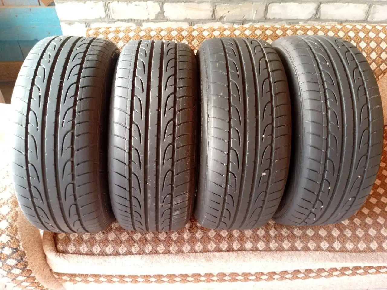 Диски BBS RS с резиной Dunlop SP Sport Maxx - Запчасти (Авто) в Краснодар