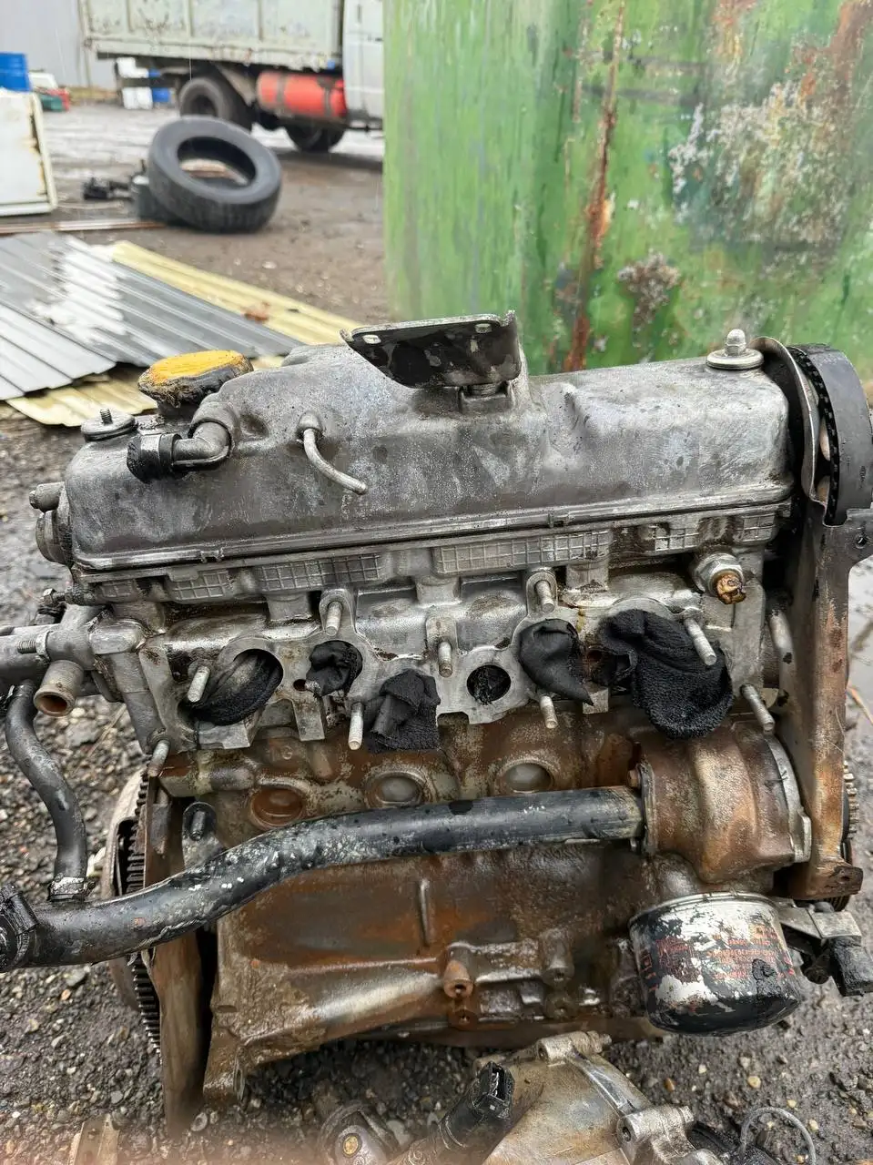 Мотор и коробка ВАЗ 2114 1.6 - Запчасти (Авто) в Краснодар