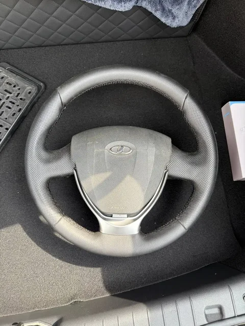 Руль Приора 2 перешитый оригинальный с подушкой безопасности - Автозвук в Краснодар