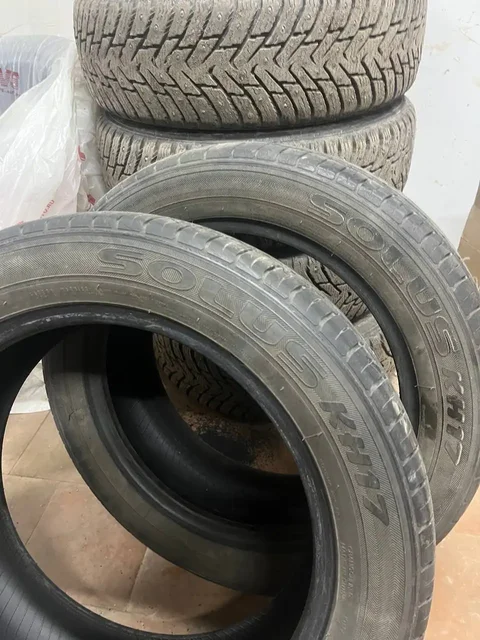 Продаю шины Kumho Solus KH17 195/55 R16 комплект 5 шт - Скутеры в Самара