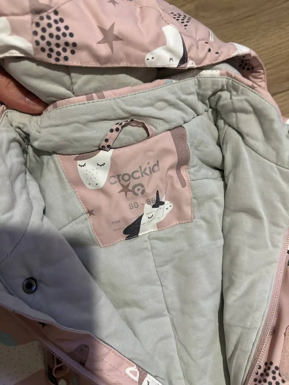 Демисезонный комбинезон для девочки Crockid