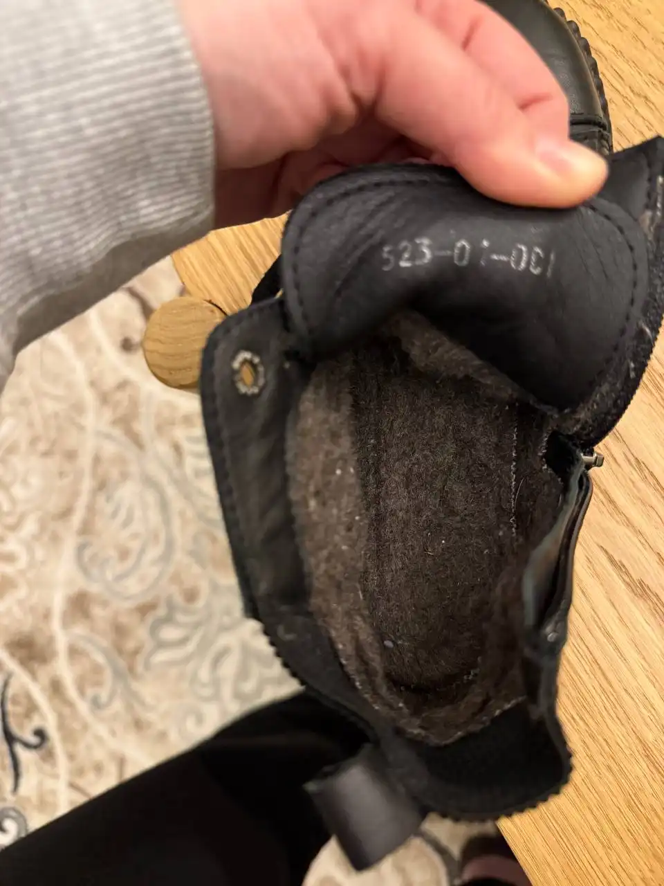 Зимние полуботинки из натуральной кожи