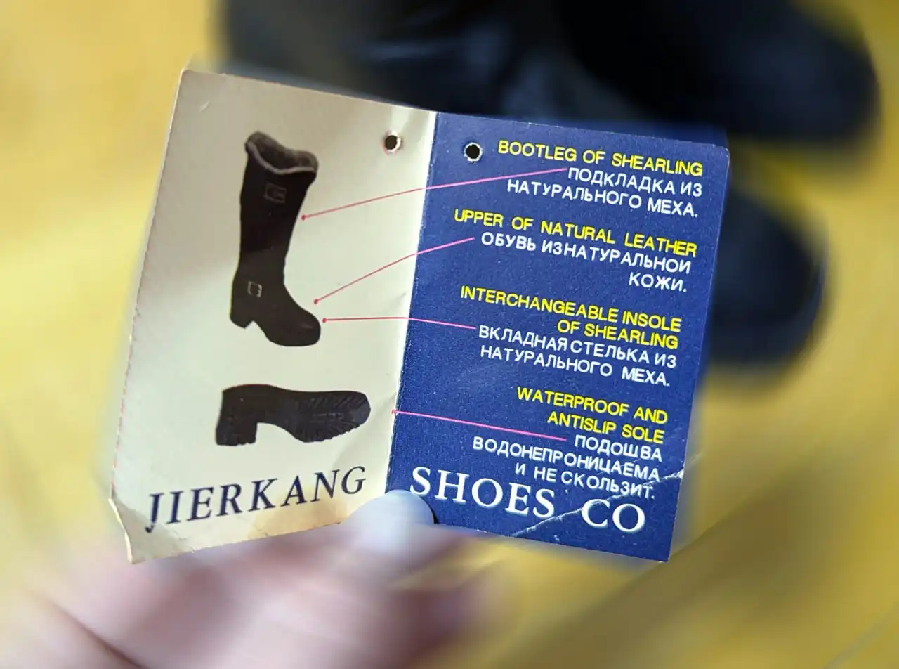 Продажа зимних сапог Funuo из натуральной кожи с мехом