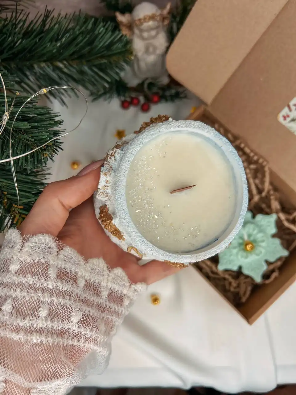 Новогодний набор ароматических свечей