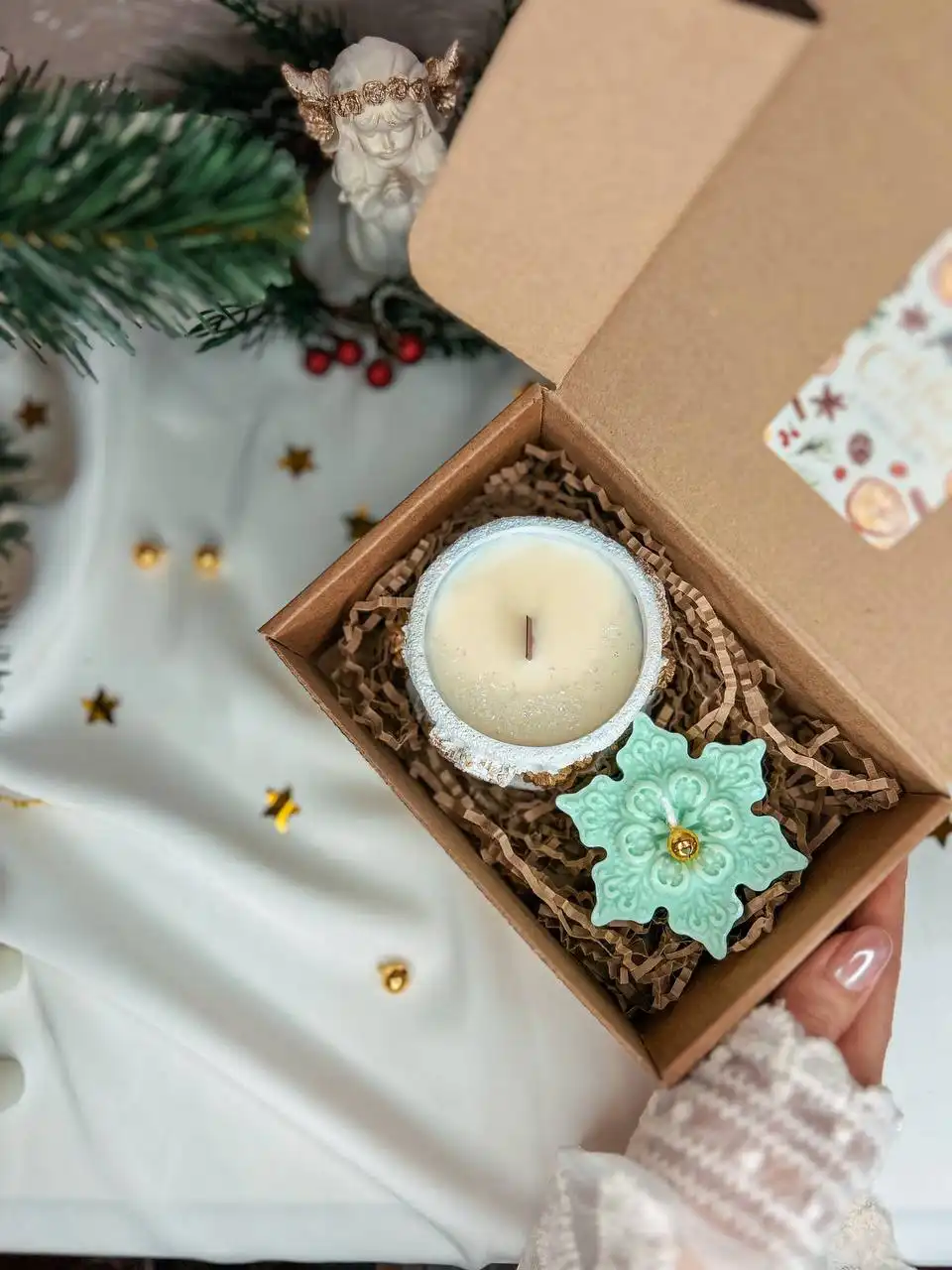 Новогодний набор ароматических свечей