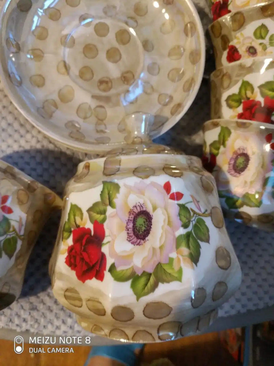 Винтажный советский чайный сервиз на 5 персон