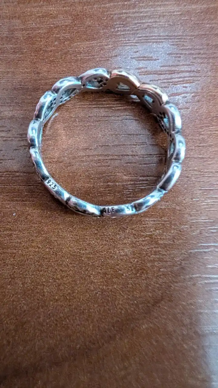 Кольца Pandora серебро 925 с золотыми вставками и бриллиантом