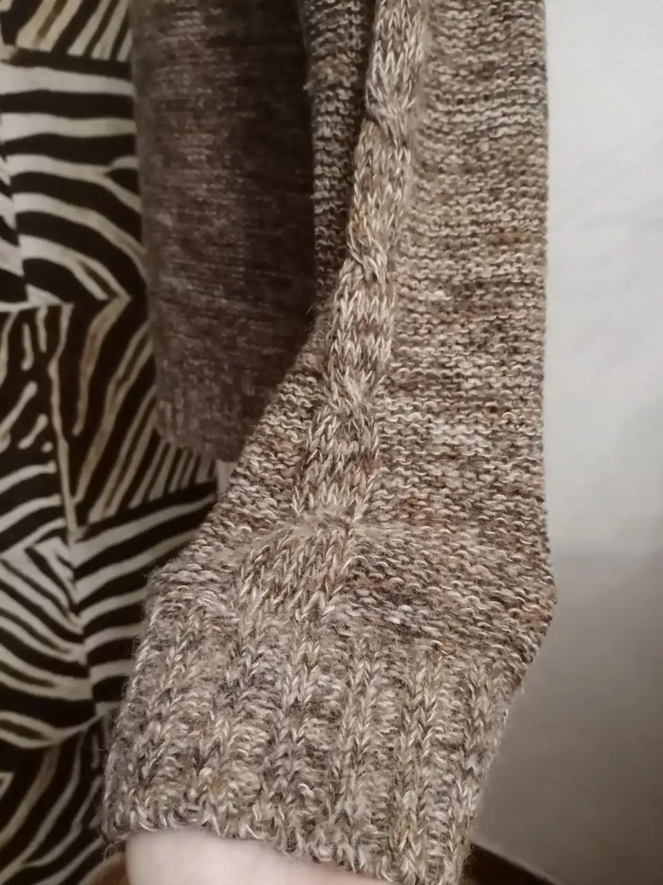 Мужской мохеровый кардиган меланж