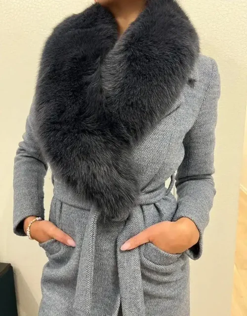 Пальто шерстяное с отстегивающимся мехом - частное объявление в Подольск