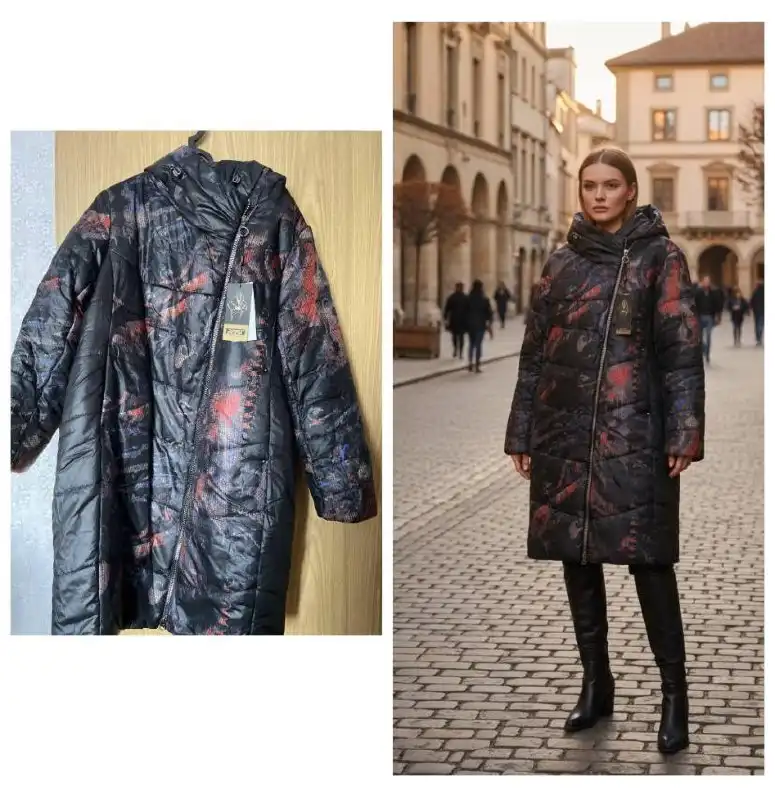 Женское зимнее пальто 56 размера