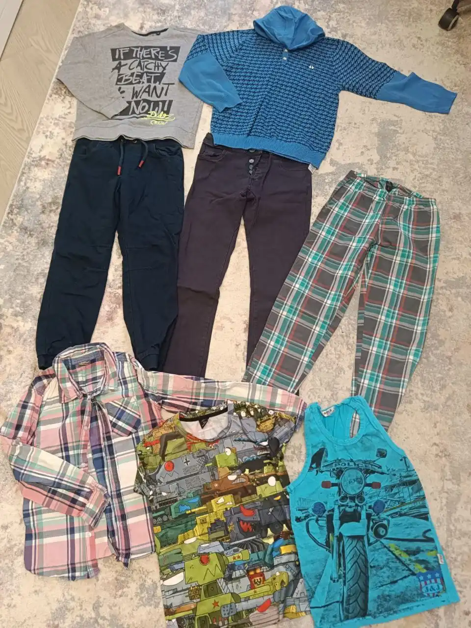 Пакет вещей для мальчика на рост 134-140