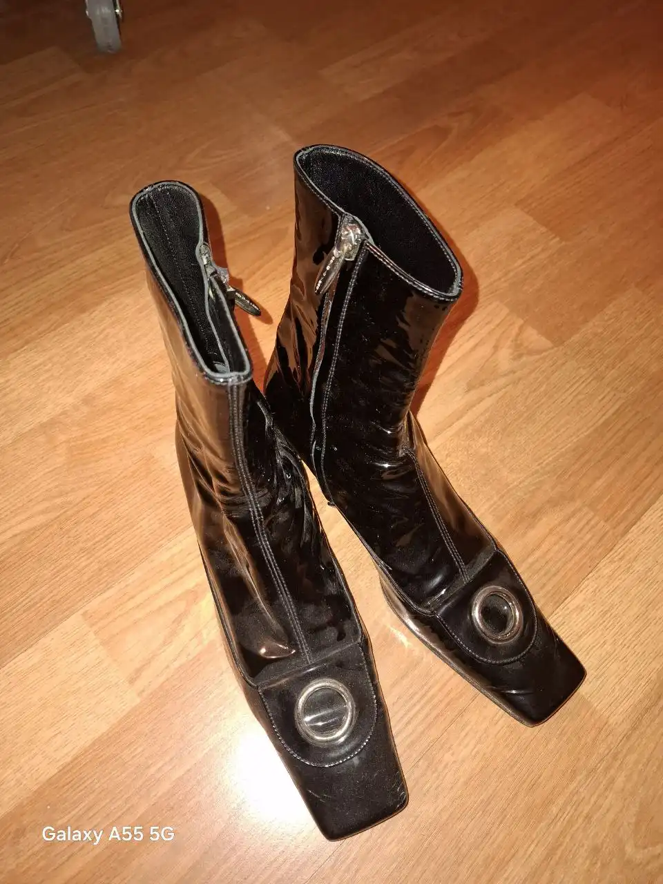 Винтажные лаковые ботильоны Sergio Rossi 37.5