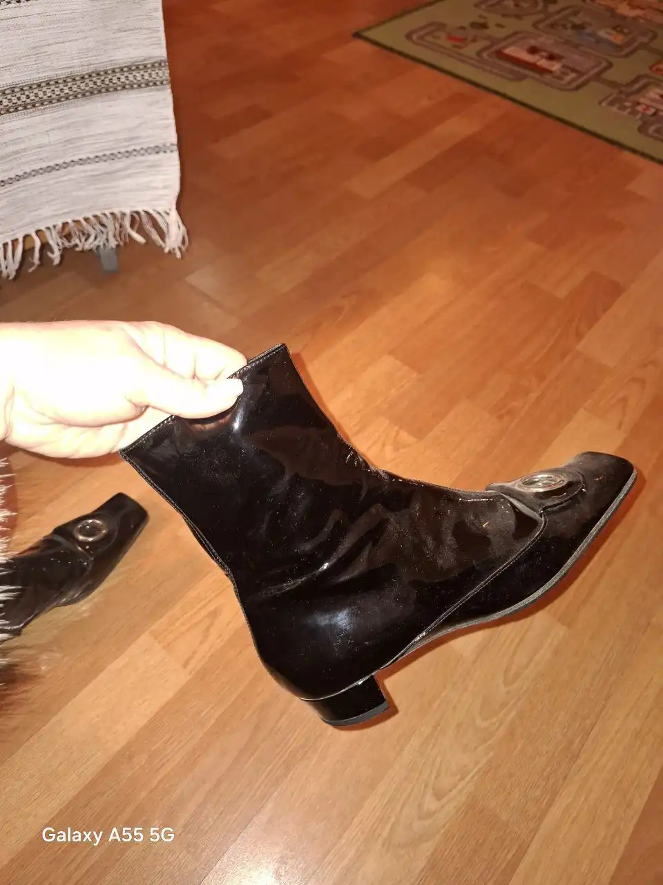 Винтажные лаковые ботильоны Sergio Rossi 37.5