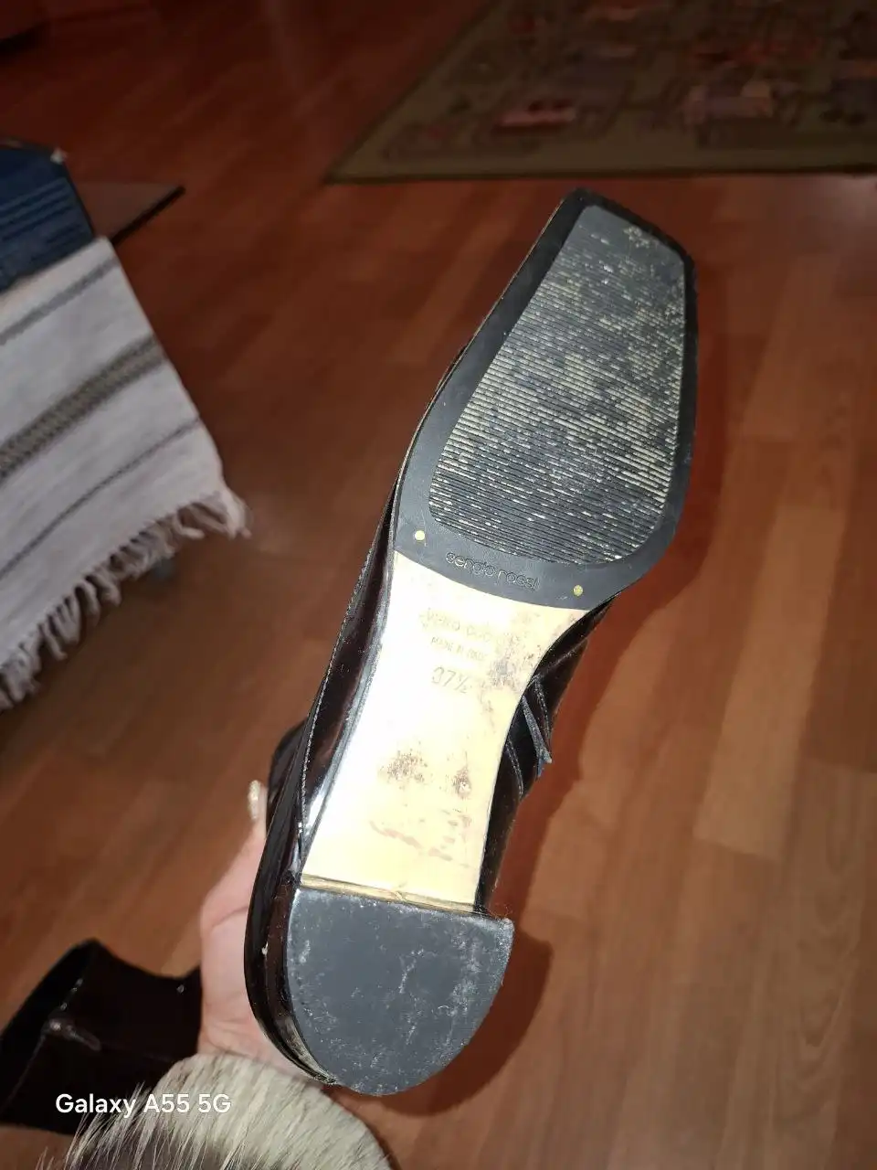 Винтажные лаковые ботильоны Sergio Rossi 37.5