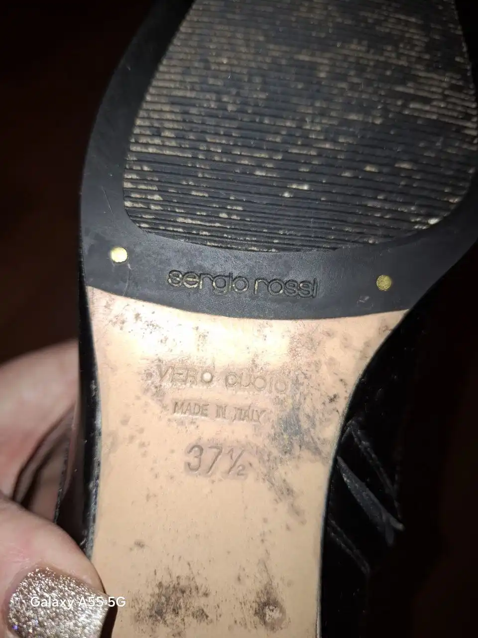 Винтажные лаковые ботильоны Sergio Rossi 37.5