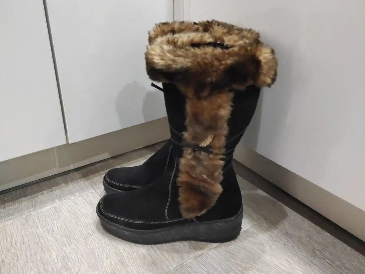 Зимние сапоги на натуральном меху, размер 37