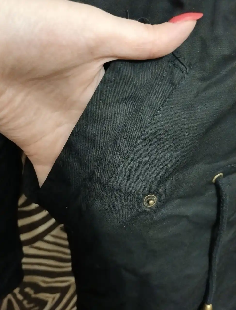 Мужская парка с искусственным мехом