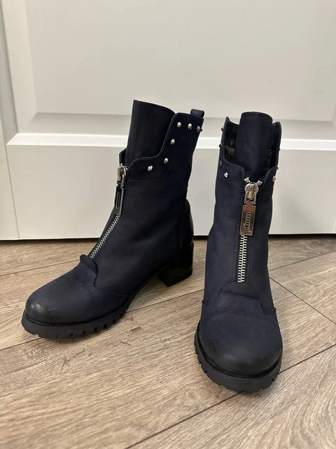 Сапоги натуральная замша с мехом - Одежда в Ватутинки