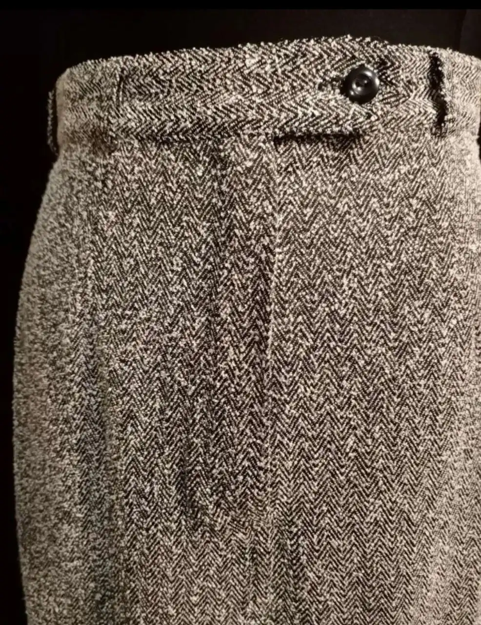 Юбка-карандаш из твида цвета "соль с перцем" - Юбки (Одежда) в Неизвестно