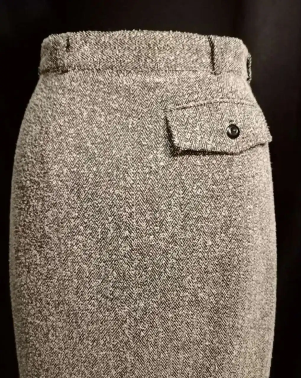 Юбка-карандаш из твида цвета "соль с перцем" - Юбки (Одежда) в Неизвестно