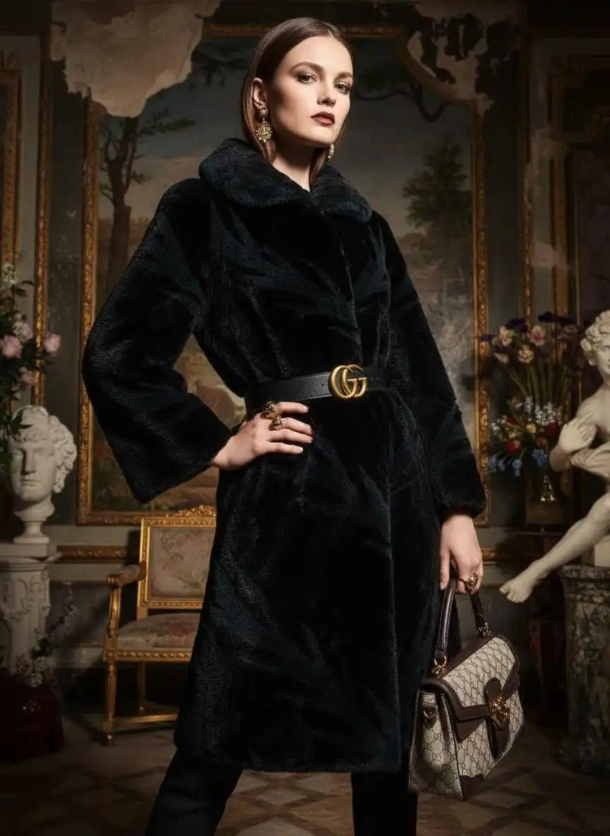 Шуба мутон 48-50 винтаж с морозными узорами - Верхняя одежда (Одежда) в Подольск