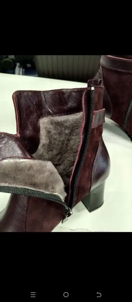 Ботинки натуральная кожа и мех размер 37 - Обувь (Одежда) в Бутово