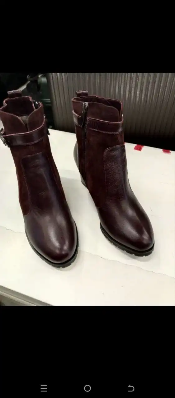 Ботинки натуральная кожа и мех размер 37 - Обувь (Одежда) в Бутово