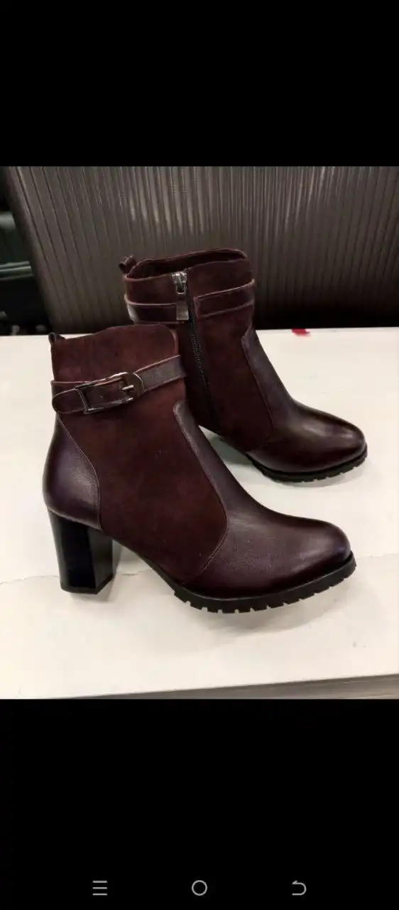 Ботинки натуральная кожа и мех размер 37 - Обувь (Одежда) в Бутово