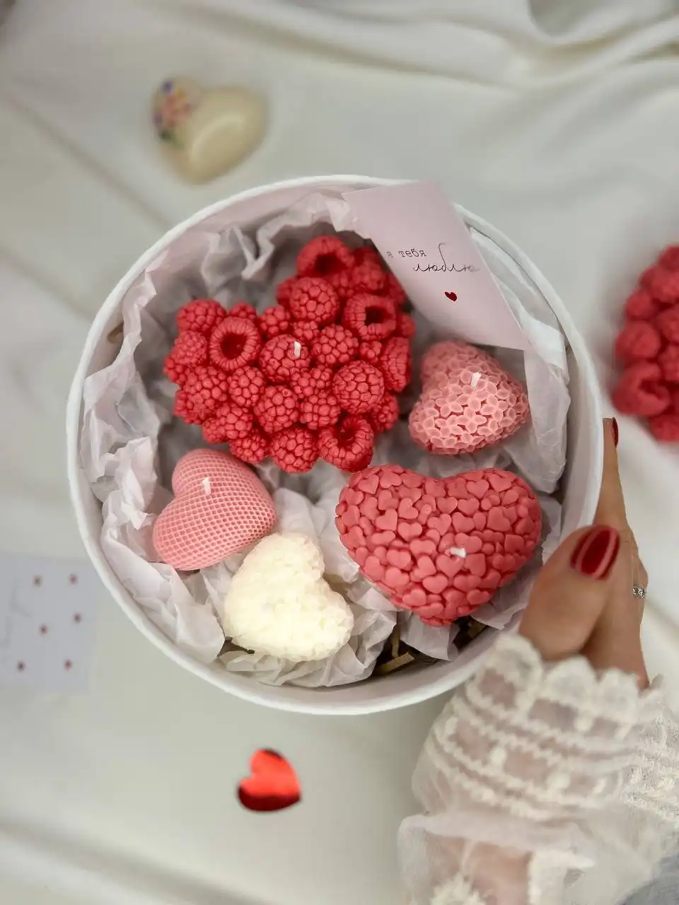 Подарочный набор свечей ко Дню влюбленных - Подарки (Хобби и отдых) в Бутово