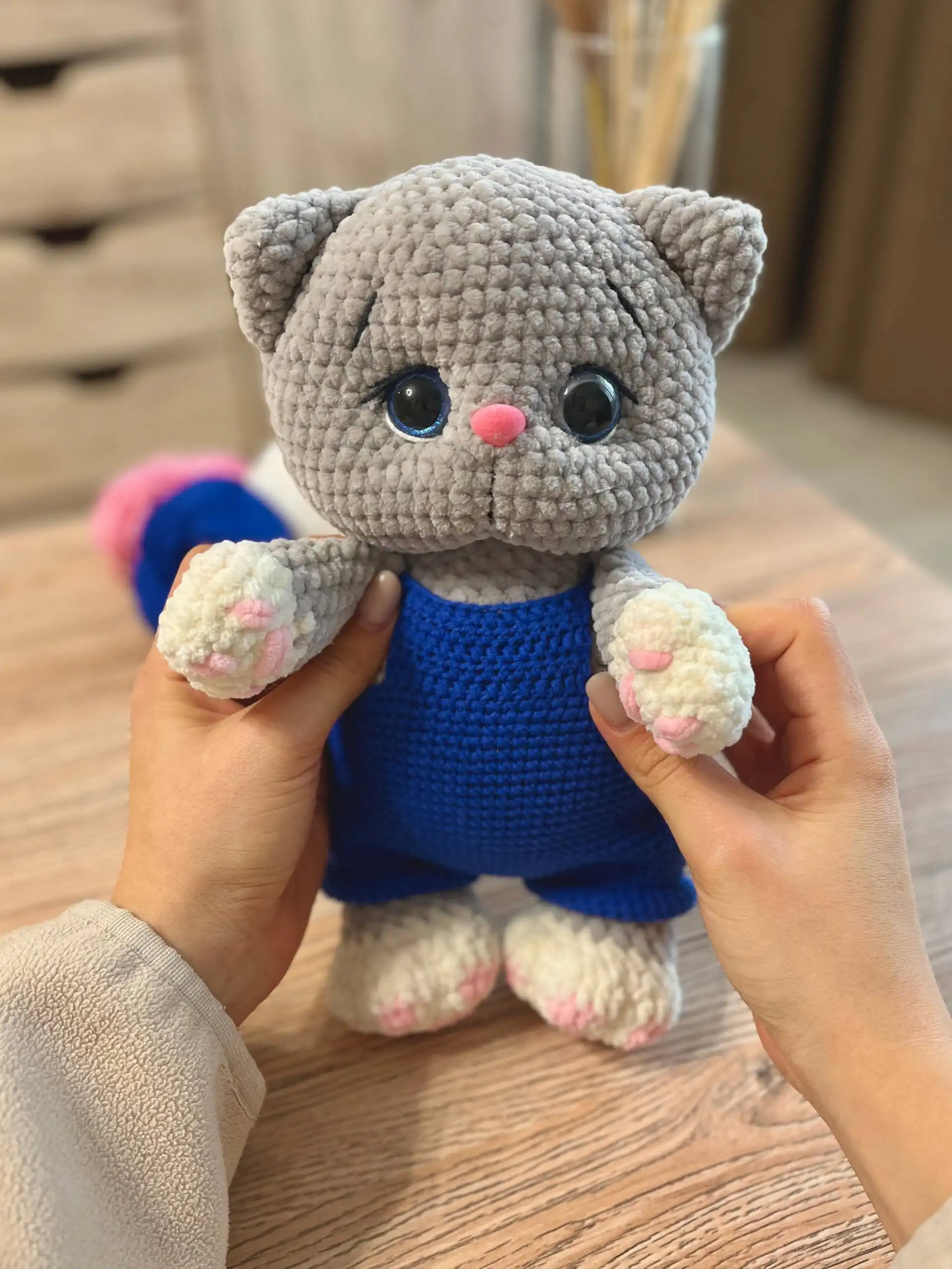 Вязаный котик ручной работы - Рукоделие (Хобби и отдых) в Бутово