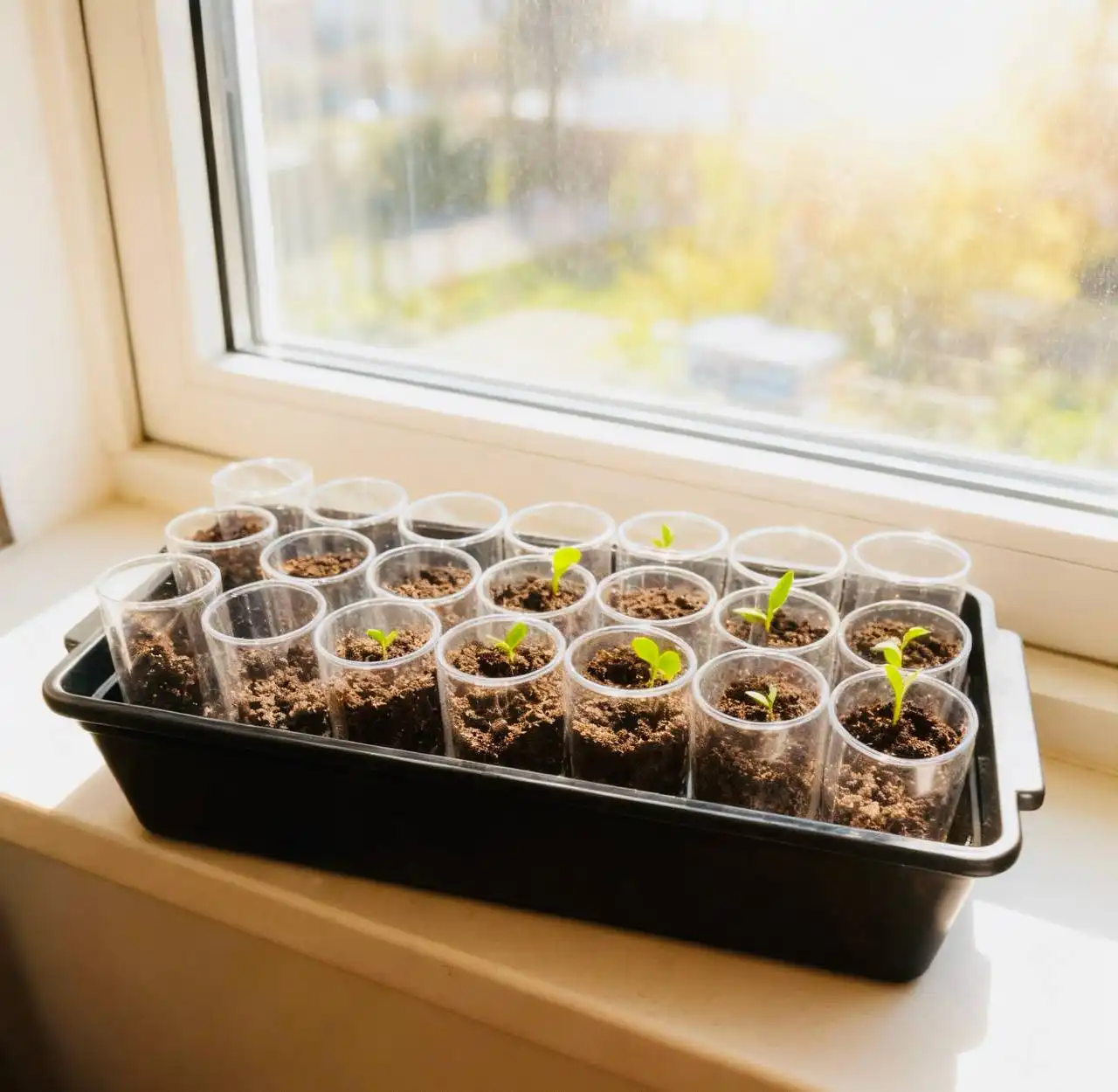 Ящики с мини стаканами для рассады - Садоводство и рассада (Для дома и дачи) в Подольск