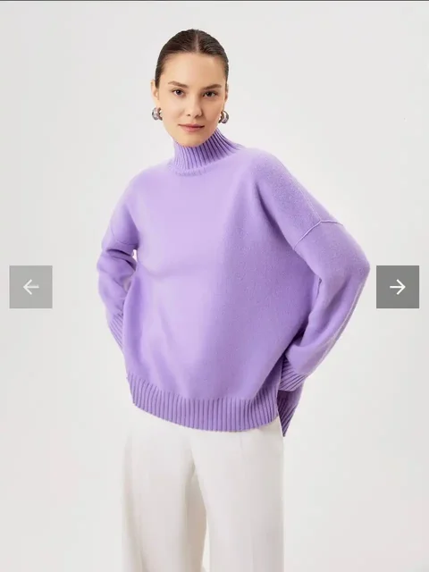 Новый кашемировый свитер Pompa с воротником-стойкой - Одежда в Бутово