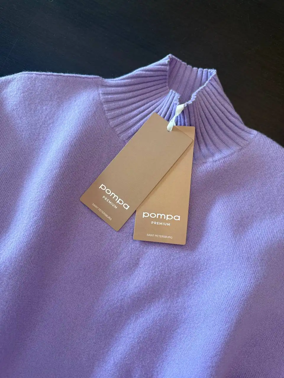 Новый кашемировый свитер Pompa с воротником-стойкой - Свитеры/джемперы (Одежда) в Бутово