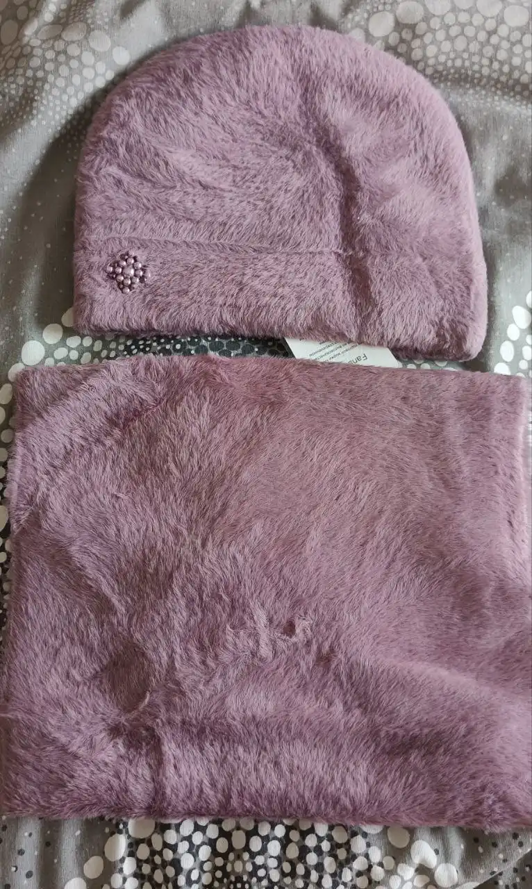 Шапка и хомут из альпаки - Головные уборы (Одежда) в Коммунарка