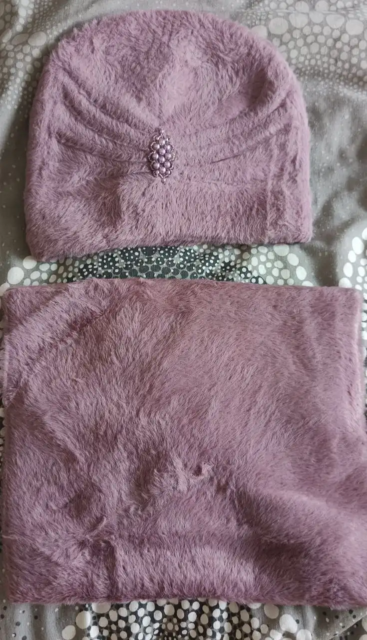 Шапка и хомут из альпаки - Головные уборы (Одежда) в Коммунарка