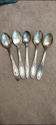 Чайные ложки мельхиор СССР 5 шт - Товары для животных в Подольск