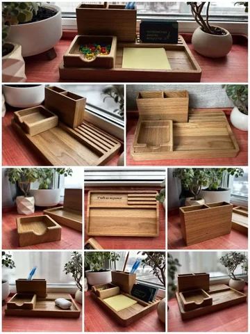 Набор канцелярский органайзер из дуба - Подарочные наборы в Москва